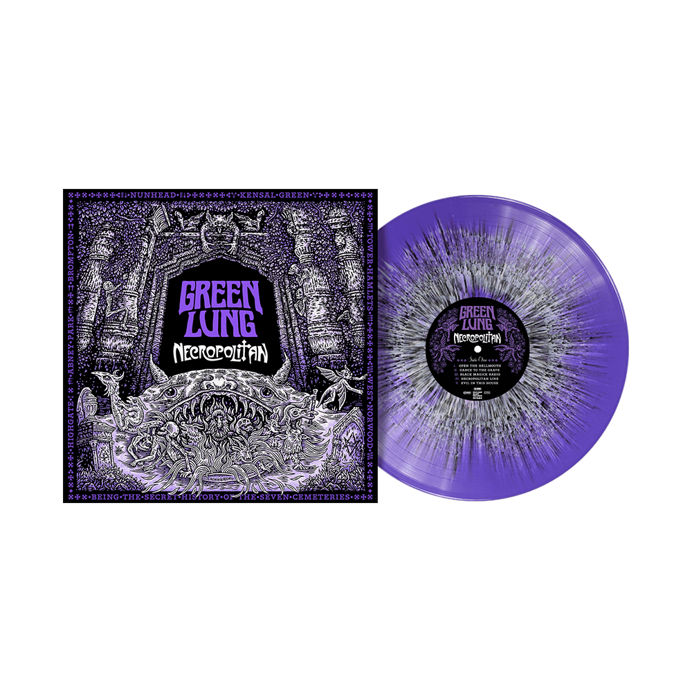 SIGNED Necropolitan 12" Vinyl - Purple w/ Black & White Splash